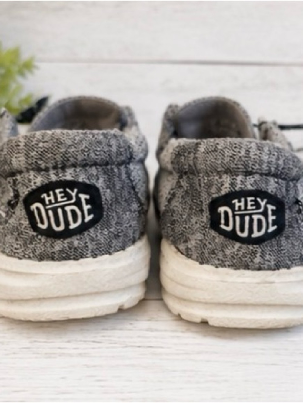 Hey Dude Kids Slip-On Sneakers in Heather Gray